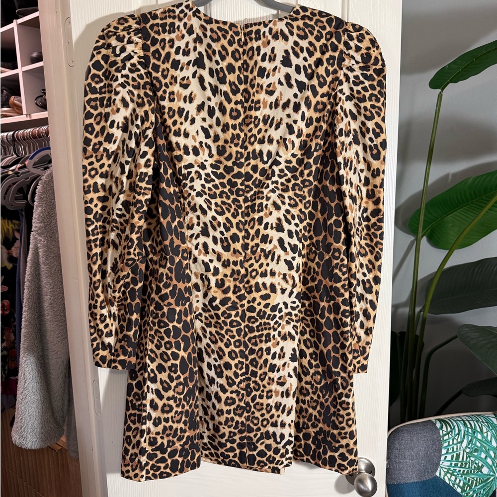Tuckernuck Leopard-Print Puff-Sleeve Top - Brown/Cream - Picture 5 of 7